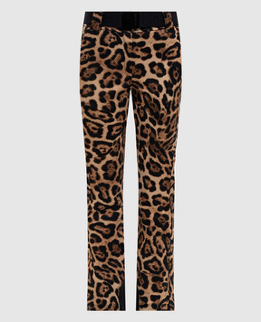 Goldbergh MINOU brown ski pants in animal print GB02170254