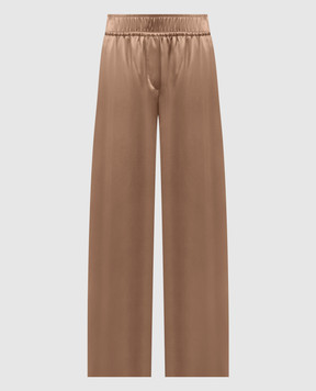 Brunello Cucinelli Brown silk pants M0C59P8942