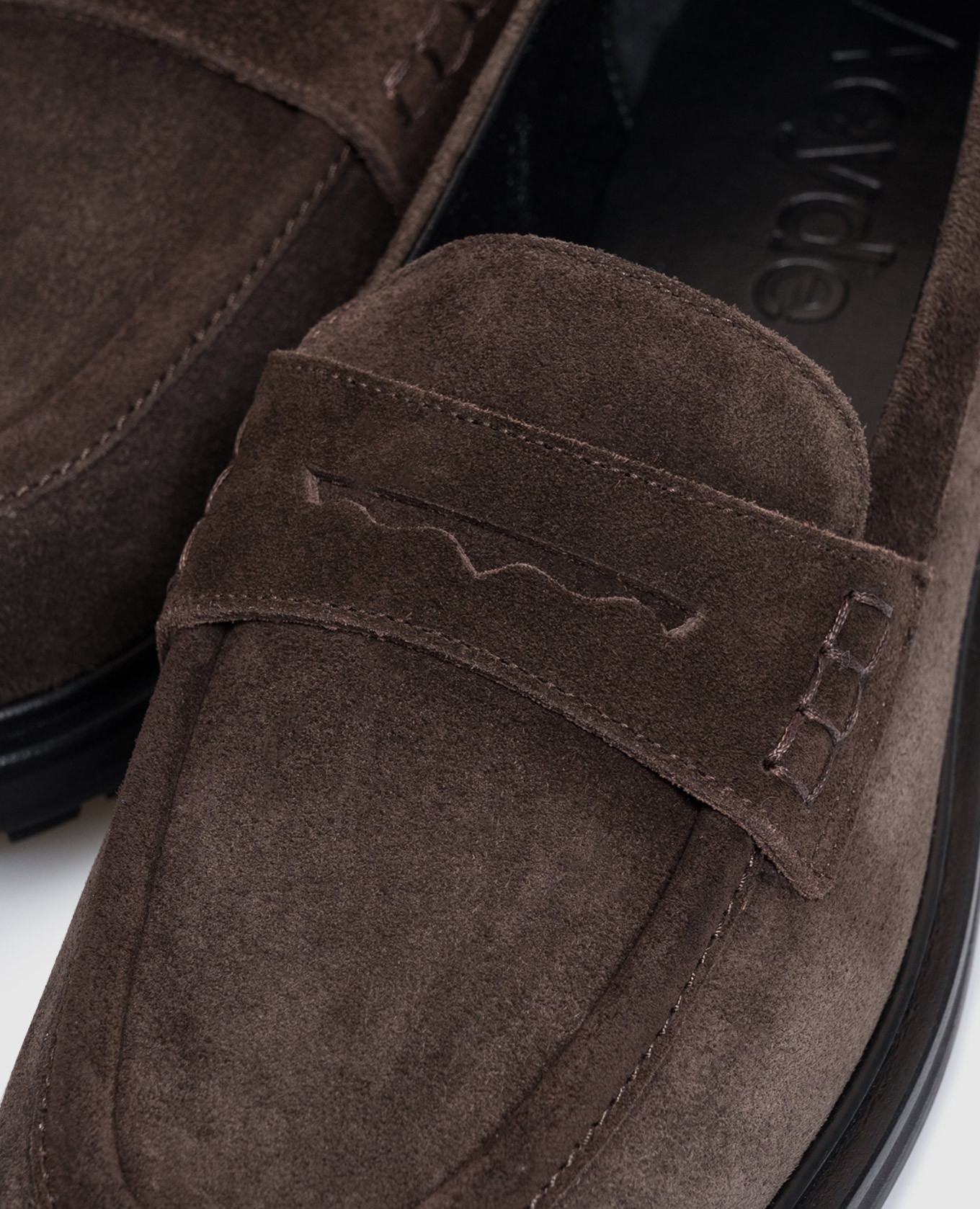 Brown suede loafers Leon Aeyde 5