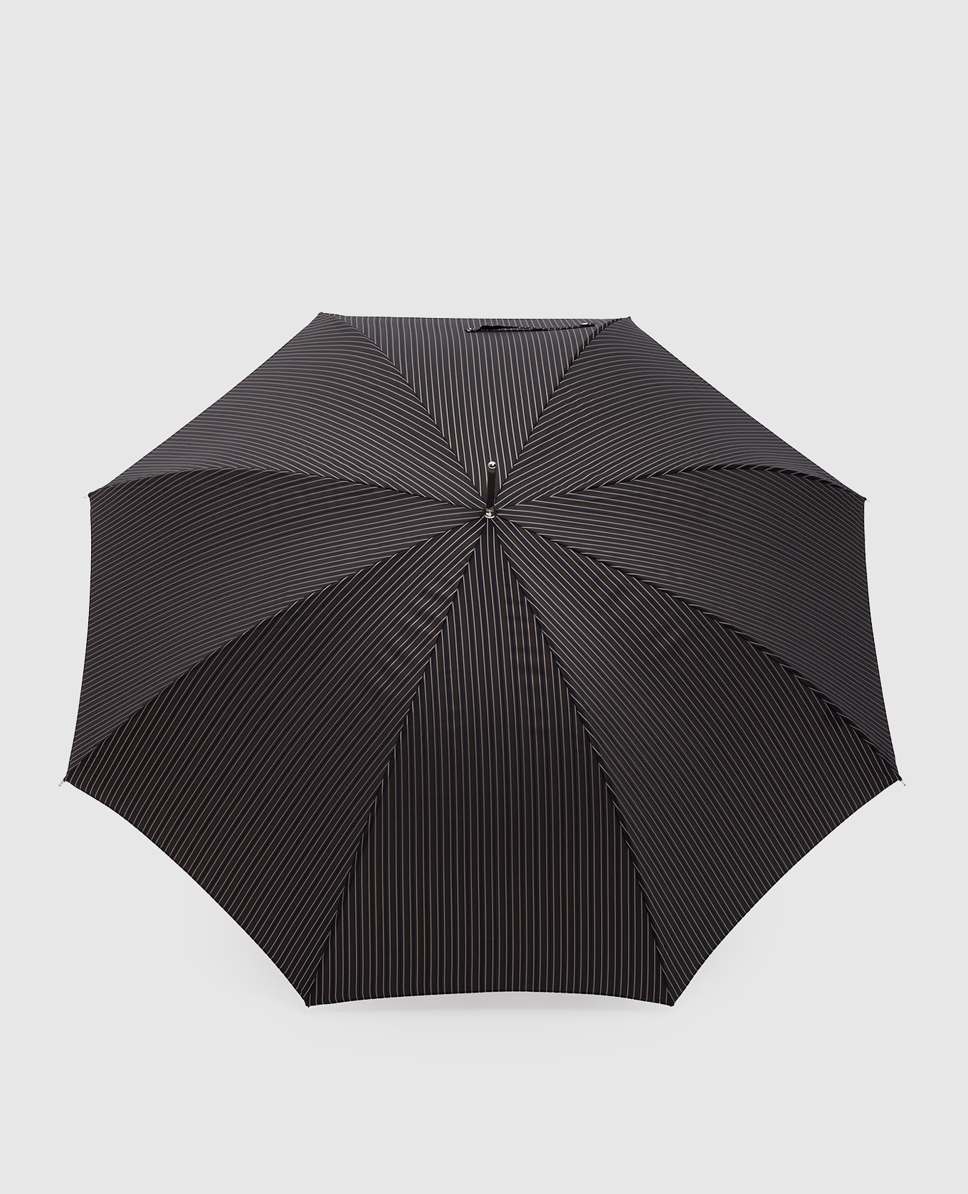 

Black striped umbrella with logo Pasotti
