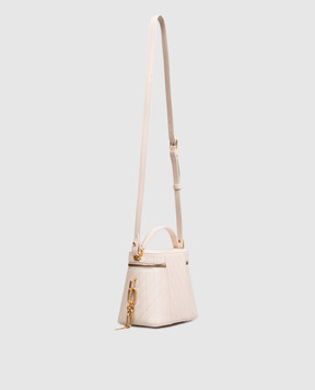 Balmain Pulse Vanity leather bag in ivory color HN1BH004LSW4