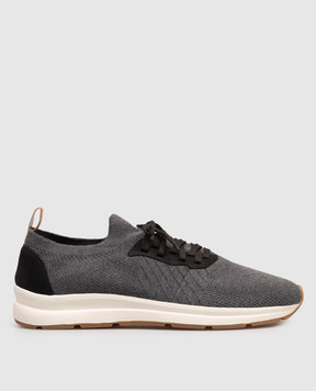 Enrico Mandelli Gray combination sneakers 0WALKC6057