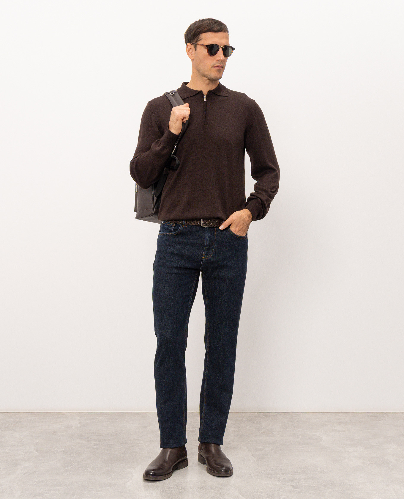 Brown polo Cashmere&Whiskey 2