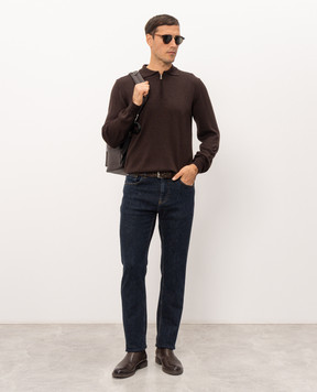 Cashmere&Whiskey Brown polo 474Z