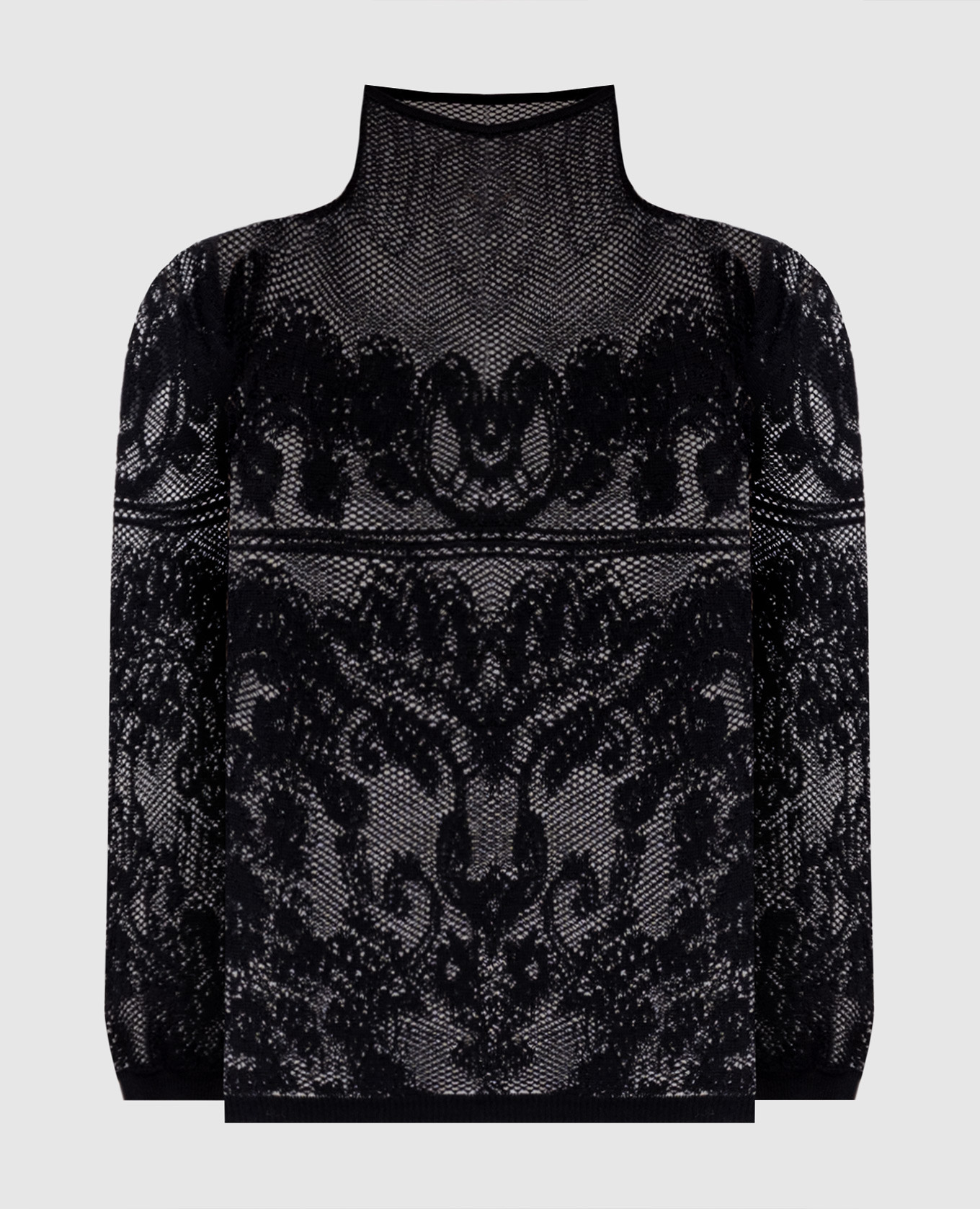 Black patterned top