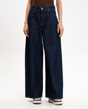 Max Mara Weekend WKDTABELLA blue jeans with logo patch WKDTABELLA