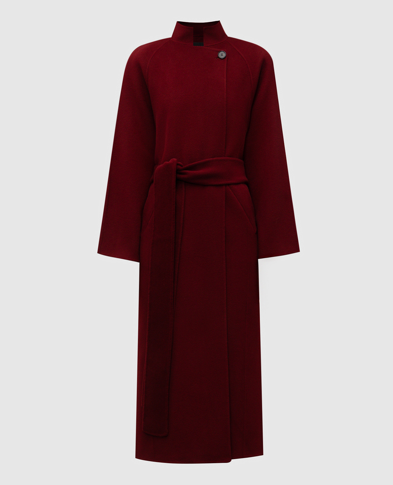

Burgundy wool and cashmere coat Jacob Lee