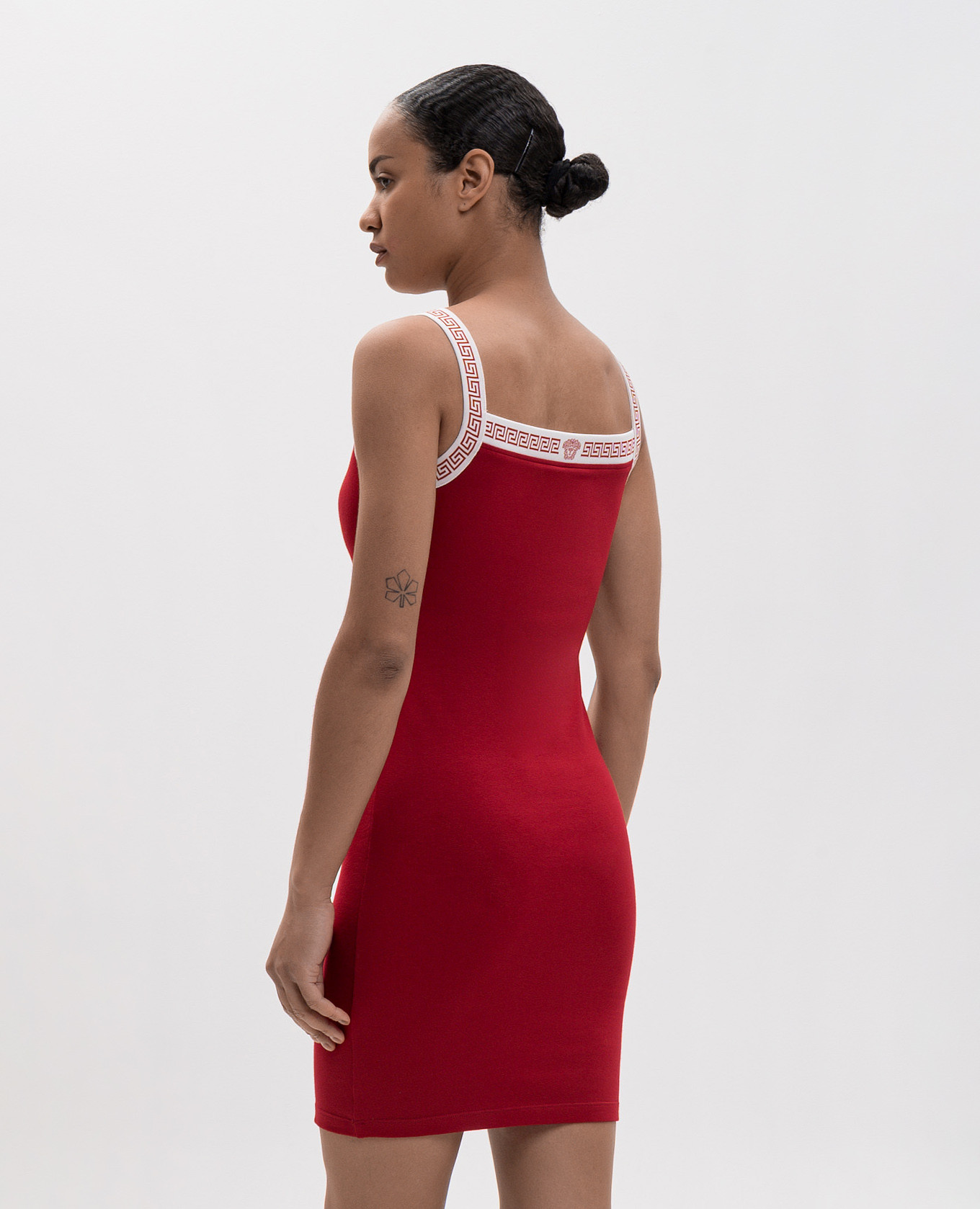 

Red dress with a pattern Versace