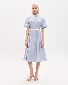 Juun.j Blue shirt dress with belt JW6471W52Q