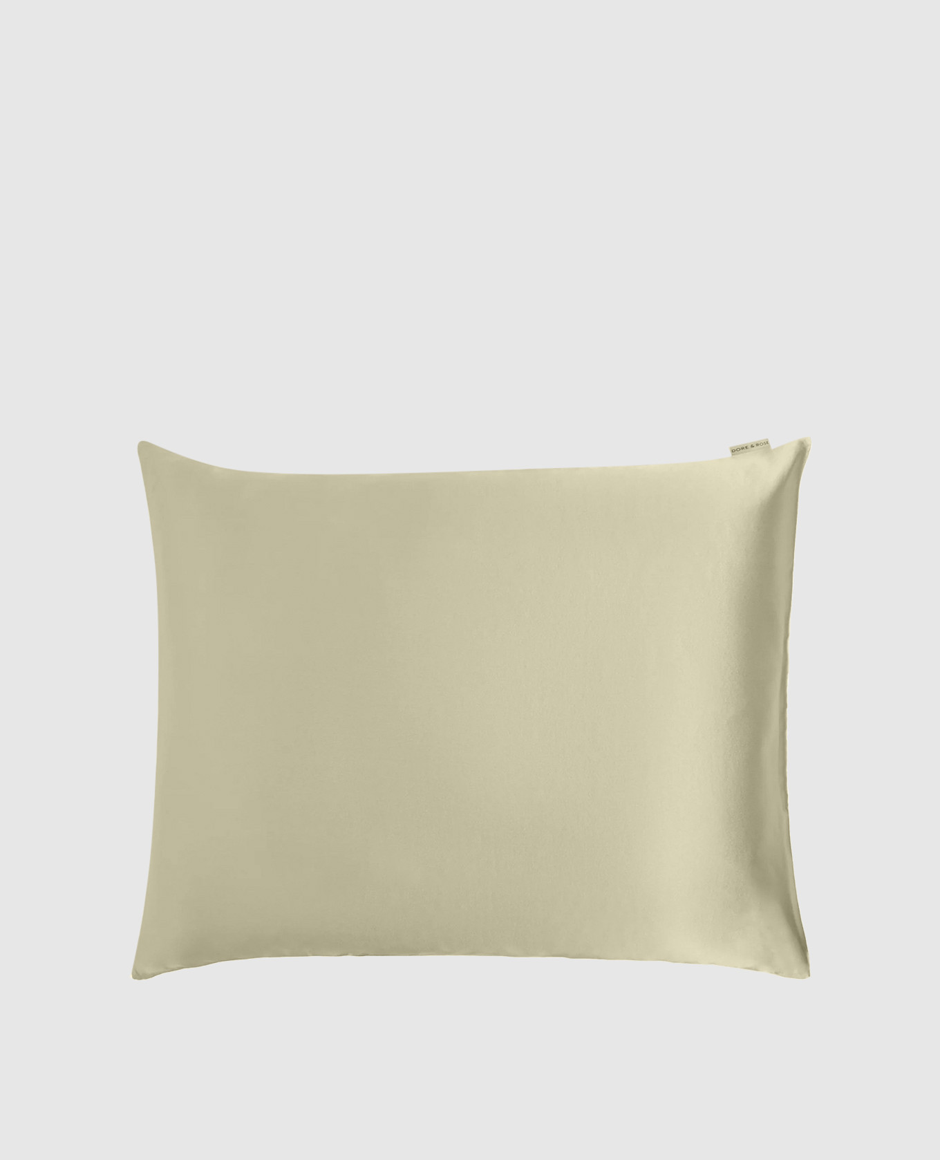 Green silk pillowcase