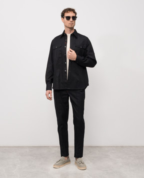 ISAIA Black shirt CAM216P9100
