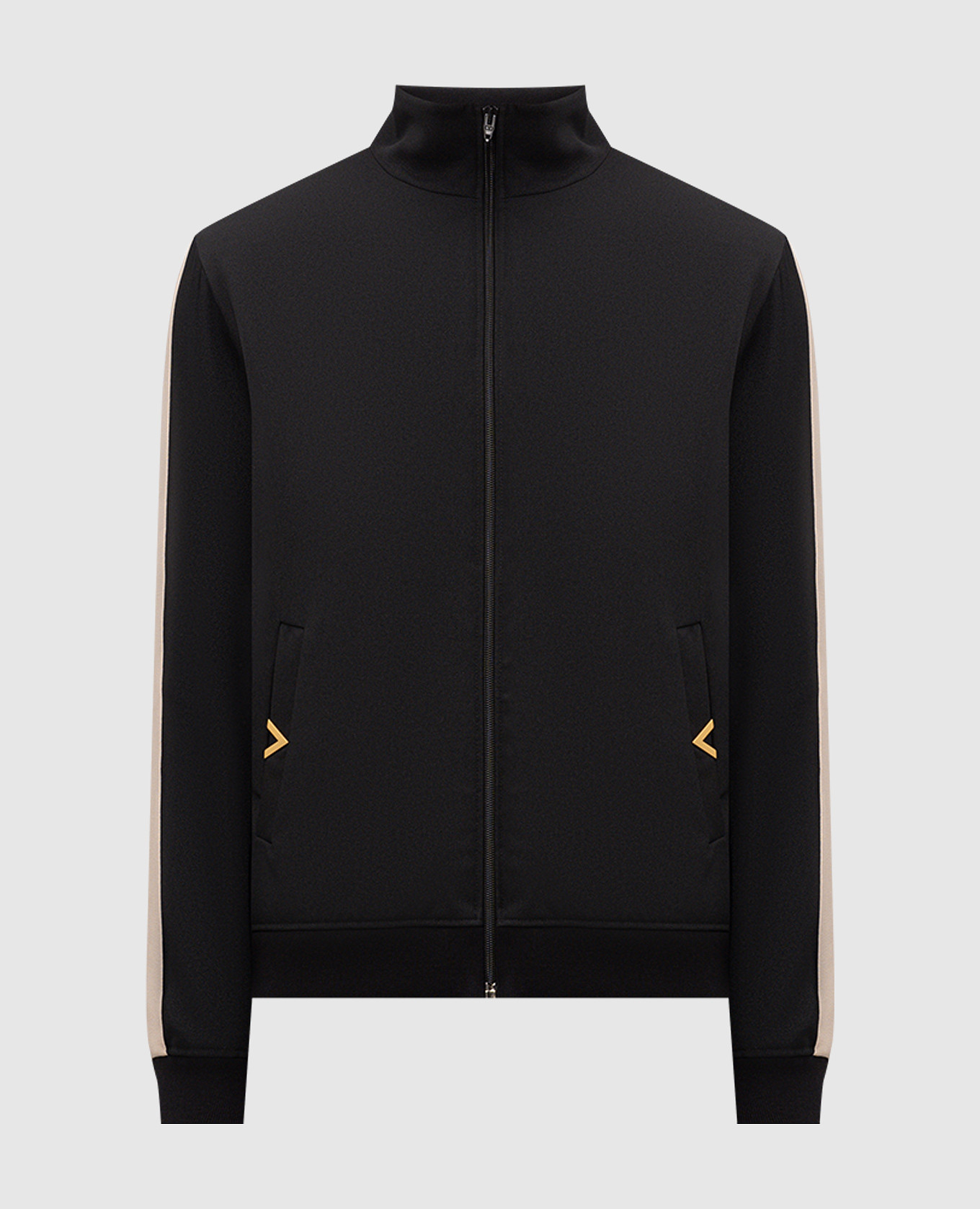 Black sports jacket with braid