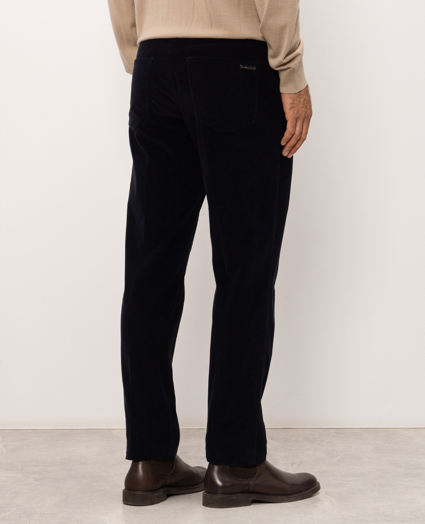 Blue corduroy pants Stefano Ricci 4