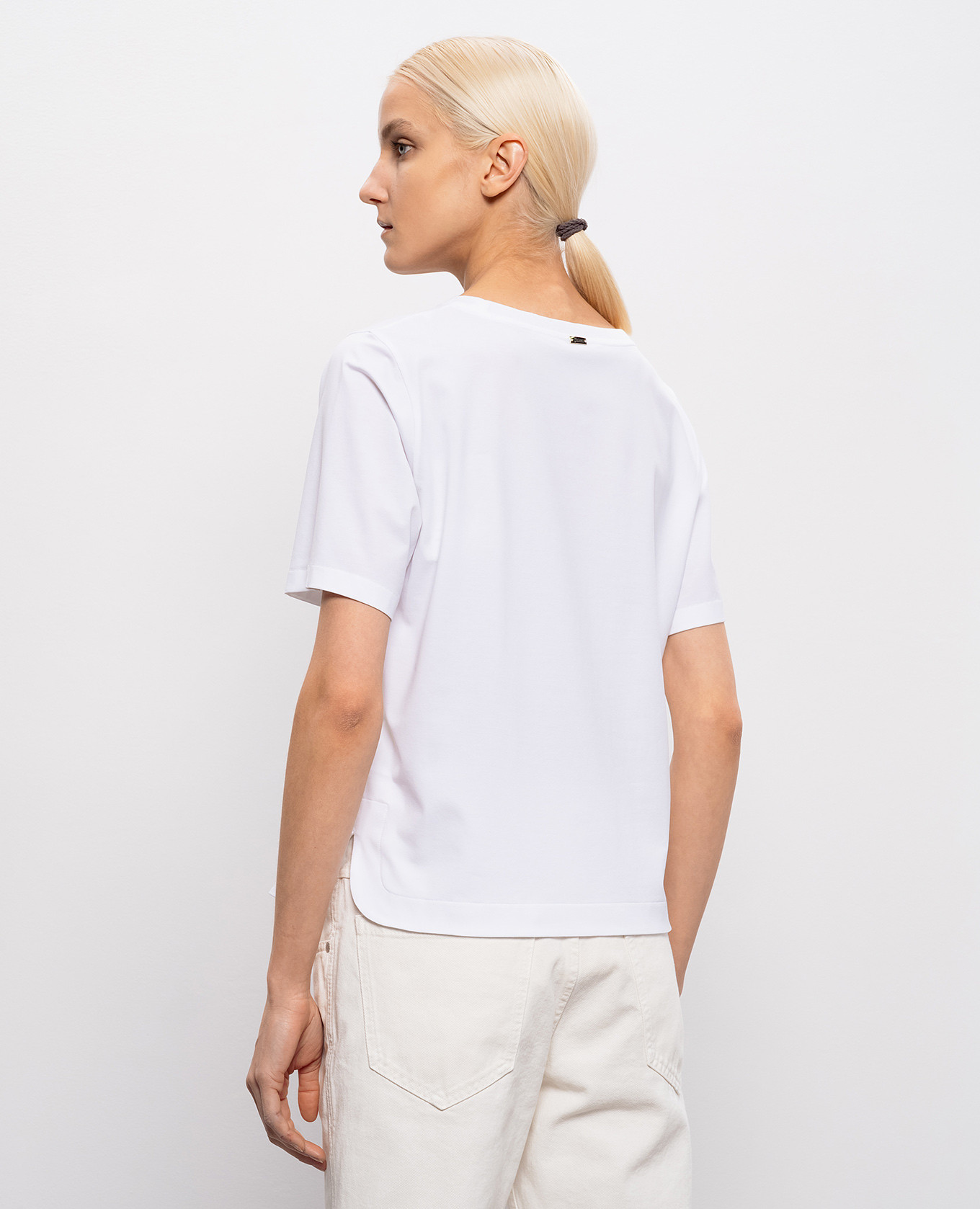 

White straight-cut T-shirt Herno