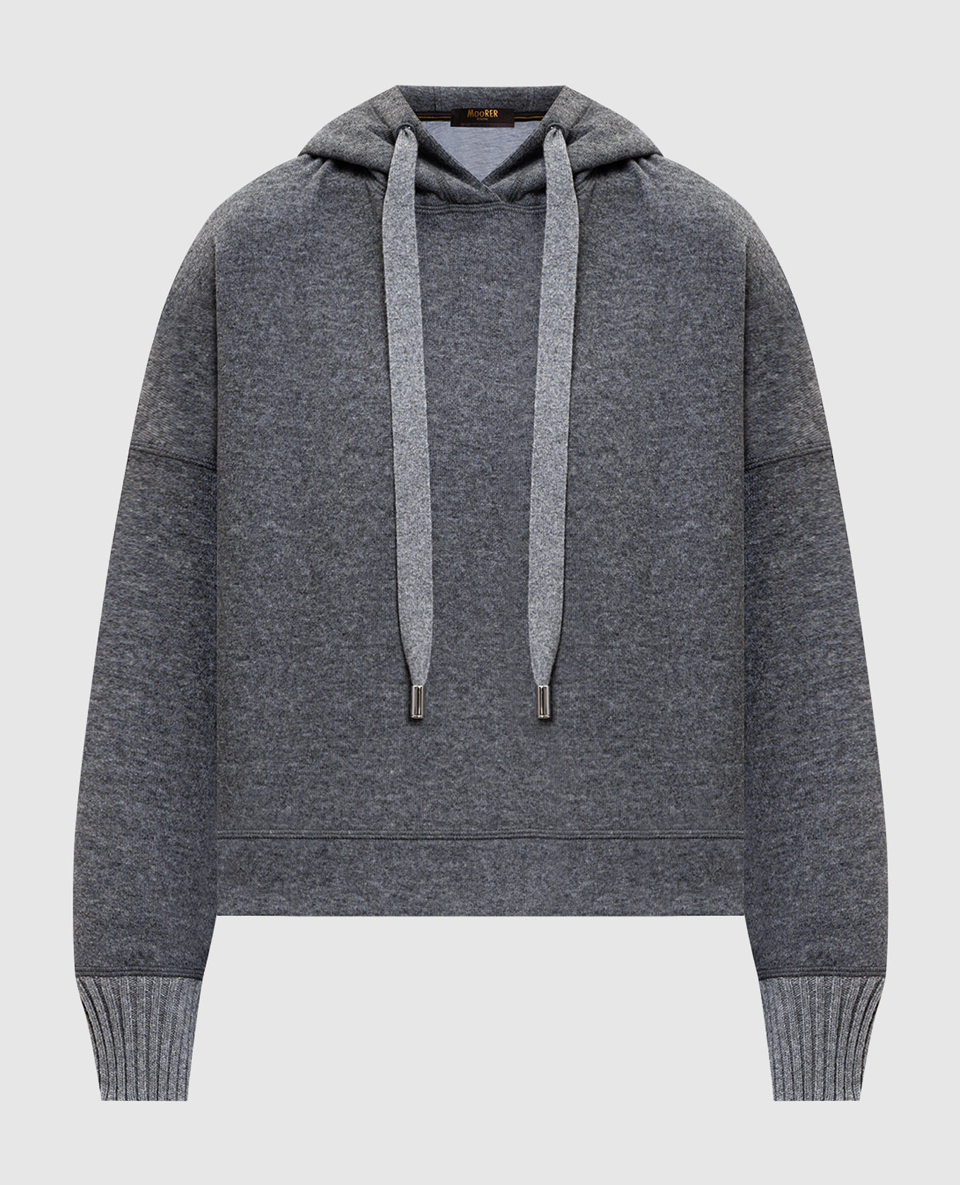 

Grey DAMLA cashmere hoodie MooRER