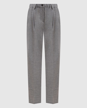 Marco Pescarolo Gray wool pants ZEZAD5434