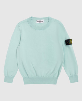 Stone Island Children's green jumper with logo L1S165100001S00B268