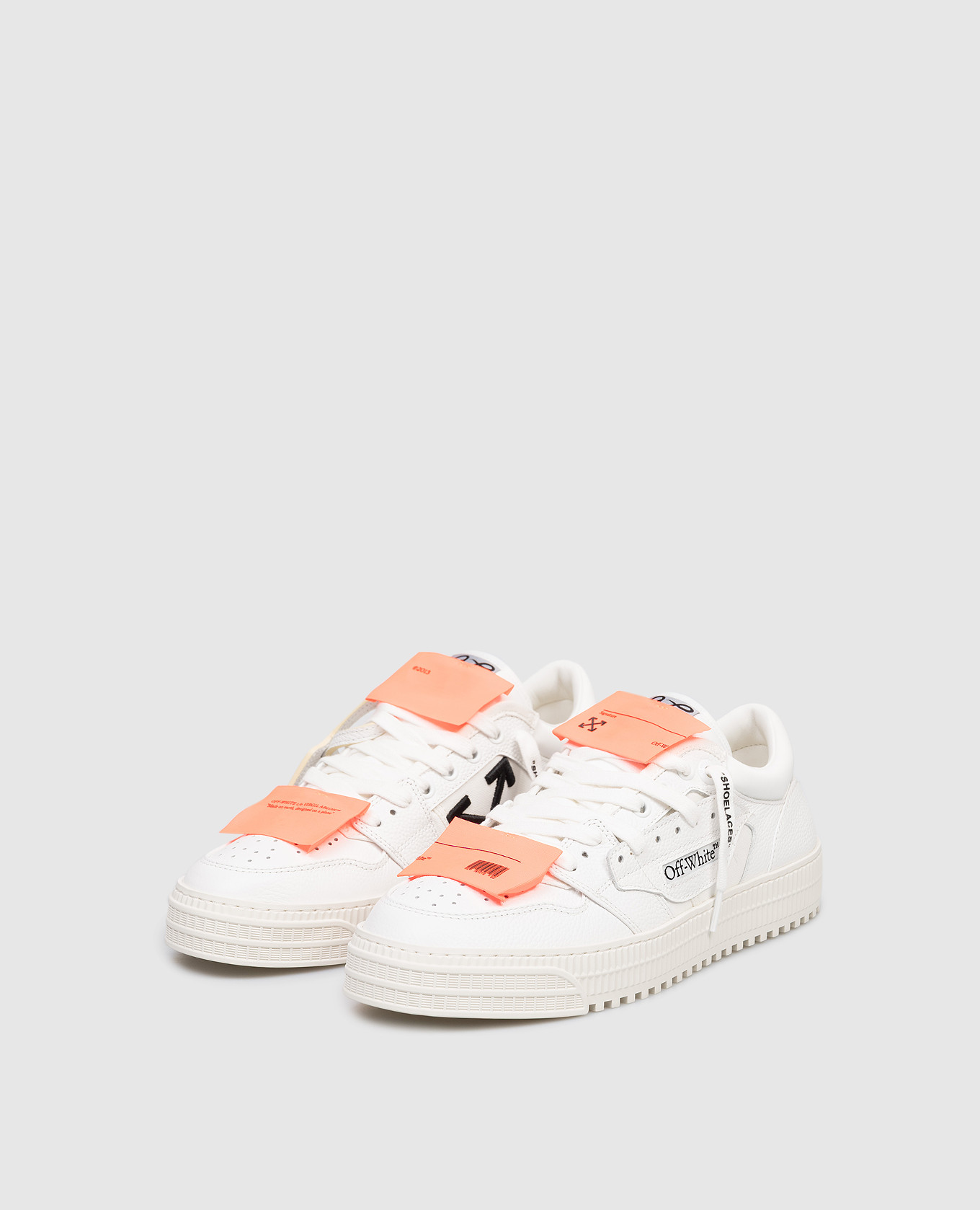 

White 3.0 Court combo sneakers with stripes Off-White
