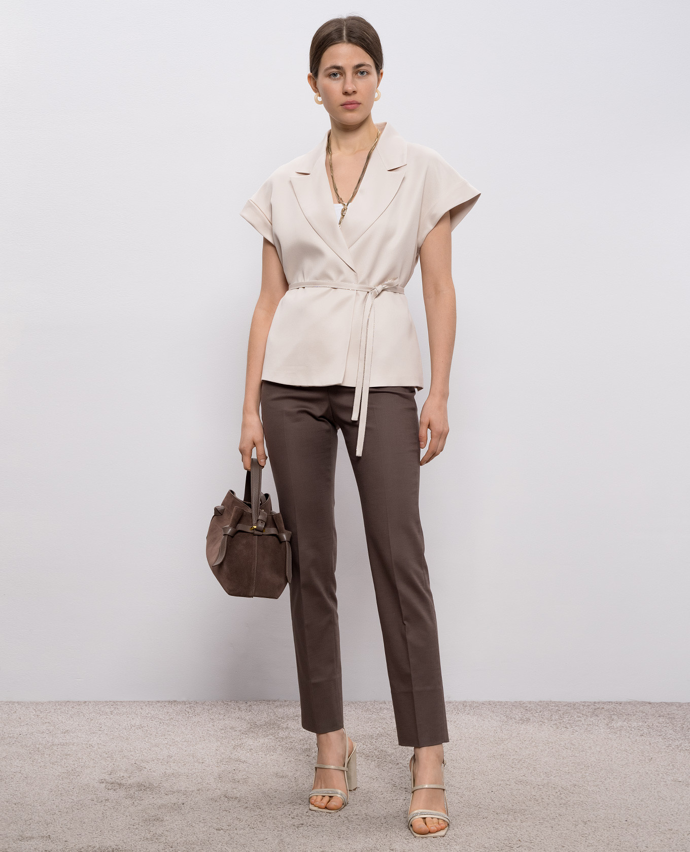 

White short-sleeved jacket Peserico