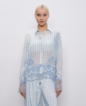Ermanno Scervino Checked silk blouse D482K317APWCF