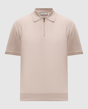 Canali Beige cotton polo shirt MK02461C0454