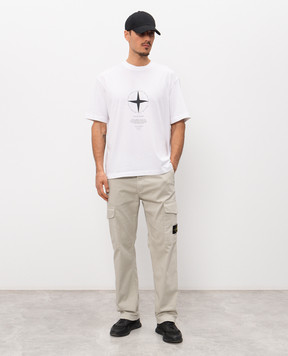Stone Island Light Compass white t-shirt L1S152100001S0363