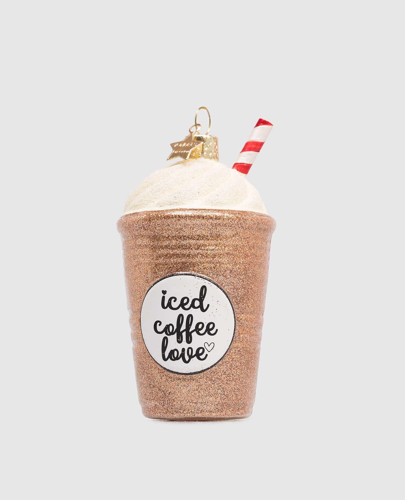 

Christmas tree toy Glass iced coffee Vondels, Brown