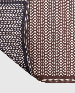 Brunello Cucinelli Reversible printed silk pachet scarf MI8940091