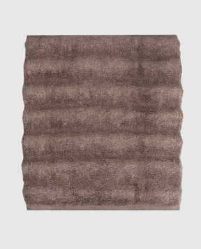 Hamam Brown terry bath towel ASH RIBBED ASHRIBBEDBATHTOWEL