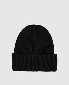 Moncler Black cashmere hat L20913B00085M1223
