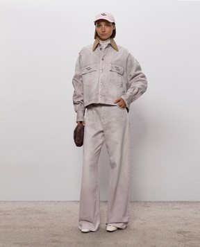 SSHEENA Jiacca pink denim jacket 26FWJIACCADF26004
