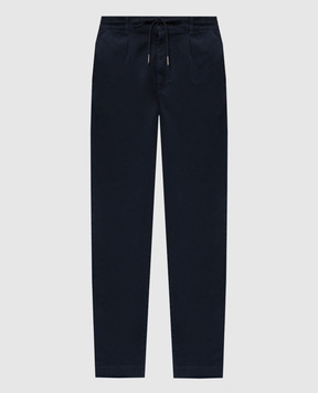 Woolrich Blue pants with logo patch CFWOTR2026MRUT5262