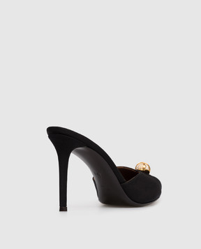 Giuseppe Zanotti Intrigo black leather mules E600031