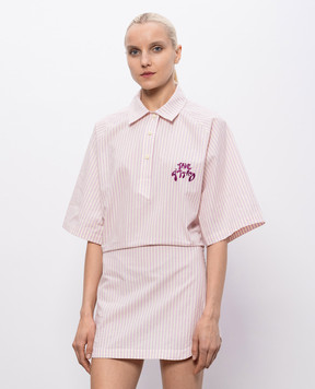 The Attico Pink striped mini dress 260WCA00489CCC133AA