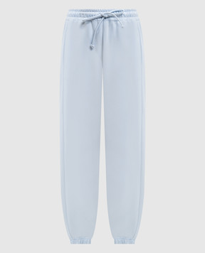 Dolce&Gabbana Blue joggers with monogram embroidery FTDIDZGDDMP