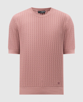 Dolce&Gabbana Pink patterned jumper GXX03ZJBCI7