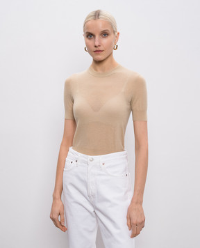 JOSEPH Cashair beige cashmere top JF009726