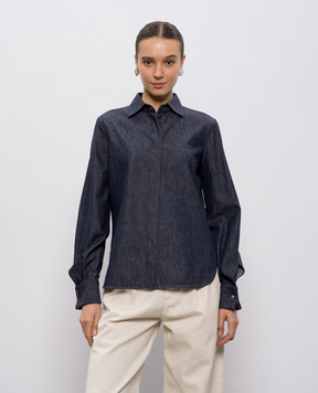 Brunello Cucinelli Blue denim shirt MA782MM606