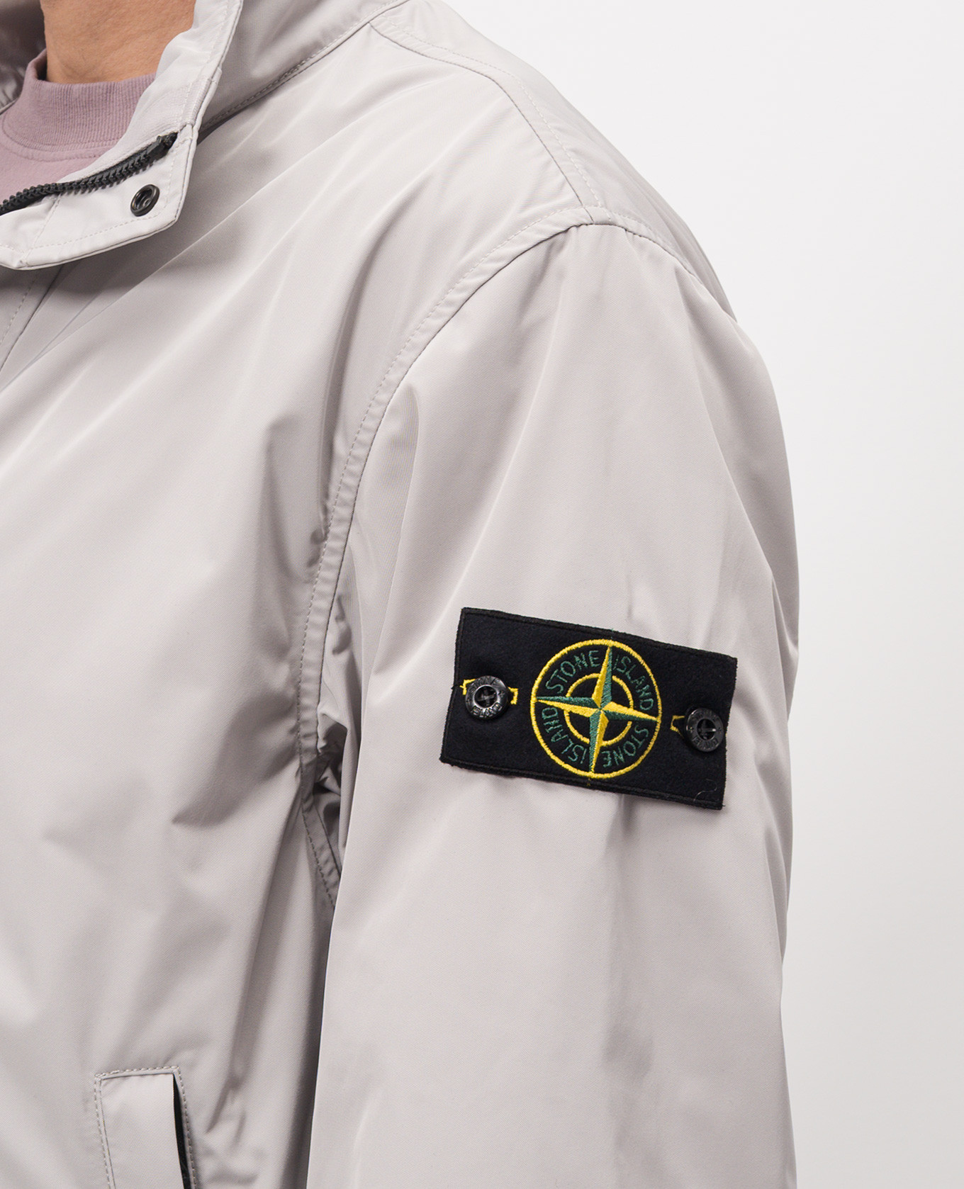 

Grey jacket with logo Stone Island