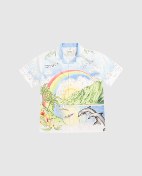 Casablanca Children's Aloha shirt KSP26SH18002EXBC