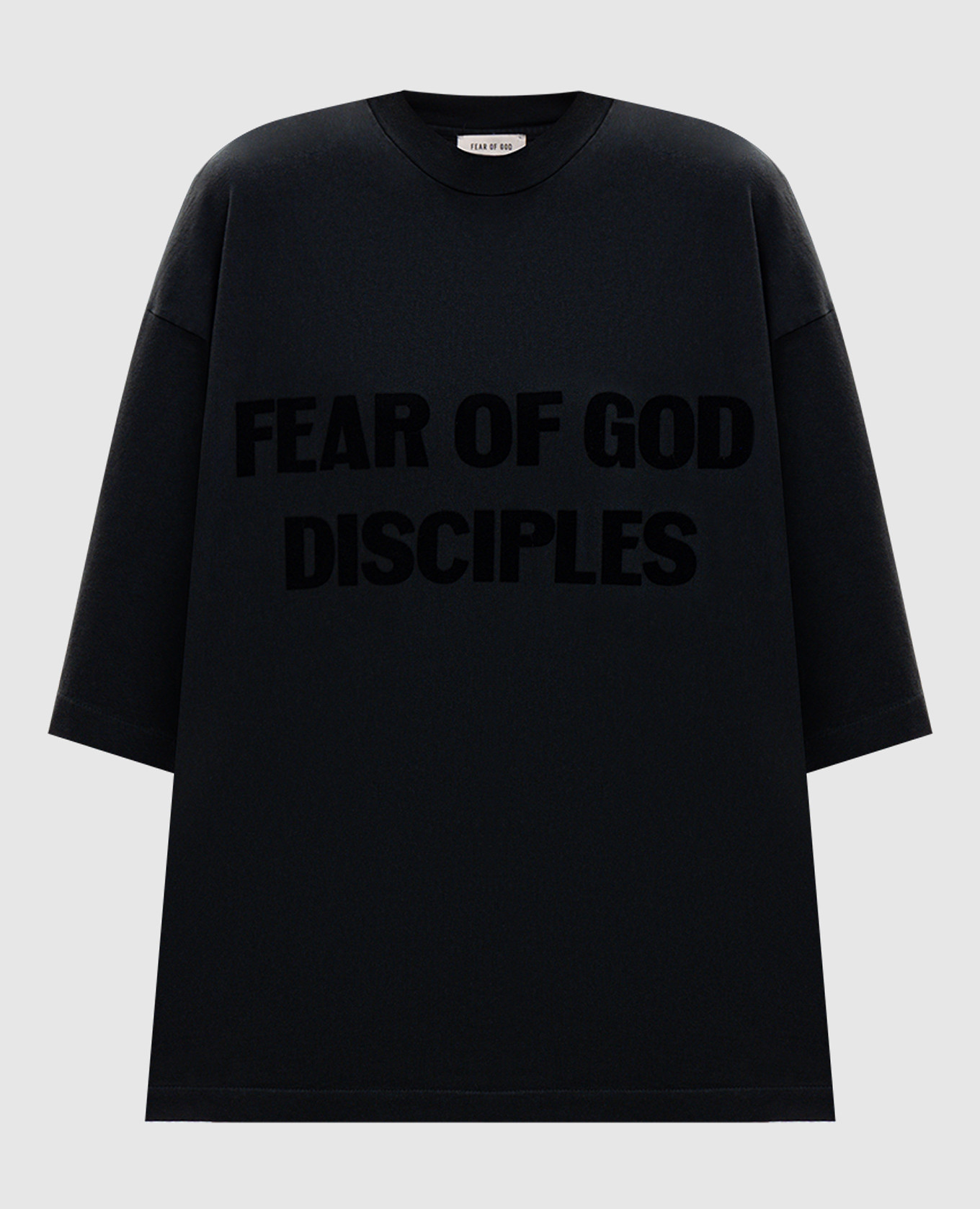 

Black T-shirt with textured print Fear of God