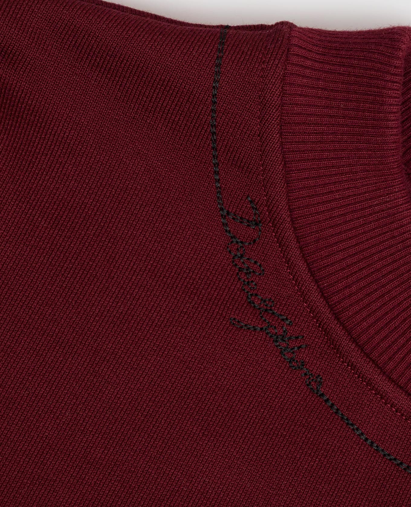 Children's burgundy sweatshirt with logo embroidery Dolce&Gabbana 3