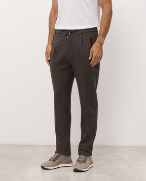 Stefano Ricci Brown cashmere pants MDT63000105428