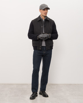 Peserico Blue wool and cashmere jacket R52311F05A6717