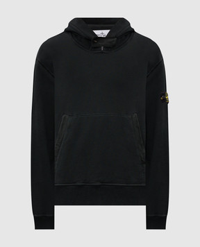 Stone Island Green hoodie with logo patch L2S156100023S0A20