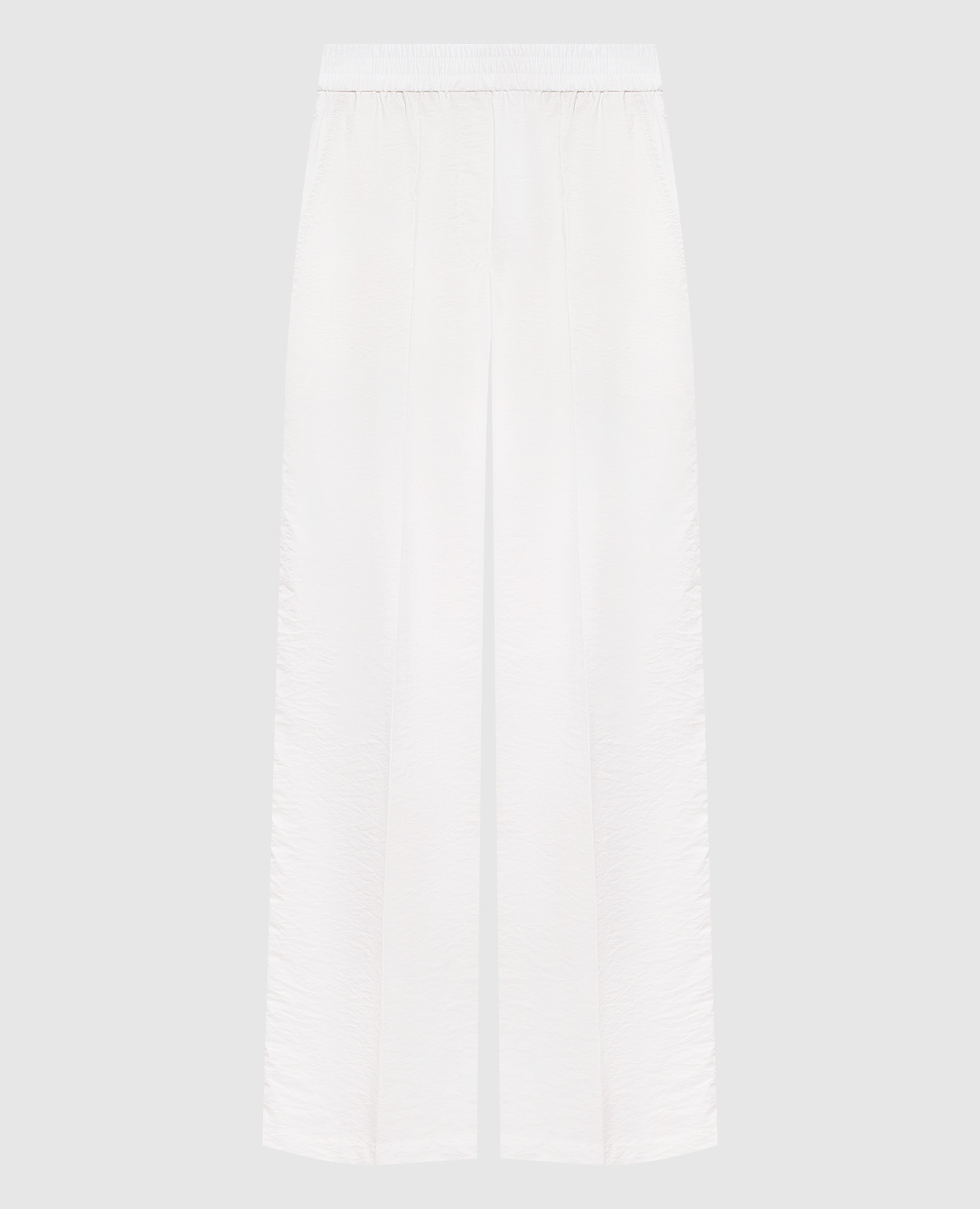 

White trousers with a reaper effect Brunello Cucinelli