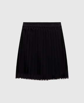 Twinset Black pleated skirt with lace 262TP2351