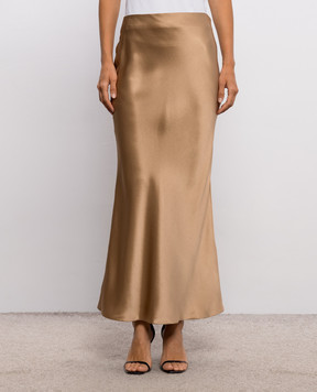 Gabriela Hearst Brown Frei silk skirt 4263046S096