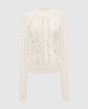 Ermanno Scervino Ivory cashmere sweater D495M734YUT