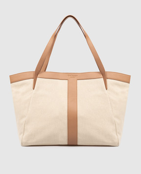 Twinset Beige bag with embossed logo 261TD8530
